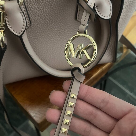 Michael Kors Kris Small Pebbled Leather Satchel - Picture 2 of 6